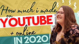 How much I made on YouTube in 2020 + Sponsorships, Affiliates, Etsy, Merch & More!