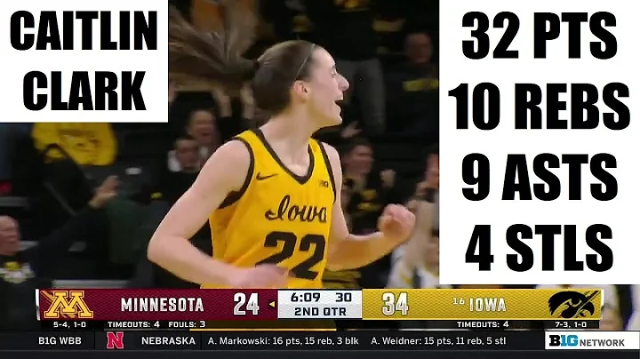 Caitlin Clark DROPS 32, Near Triple Double In #16 ...