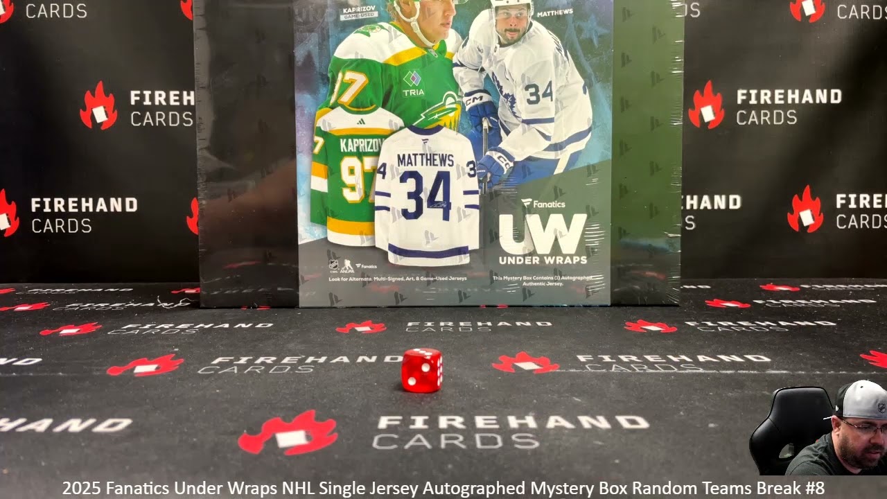 3/28/2026 2025 Fanatics Under Wraps NHL Single Jersey Autographed Mystery Box Random Teams Break #8