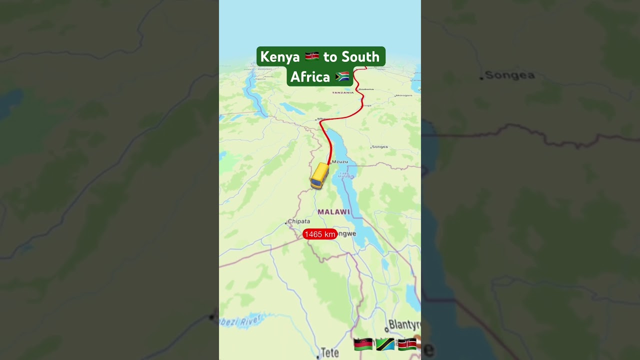 Let’s travel from Kenya 🇰🇪 to South Africa 