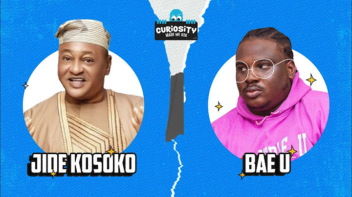 JIDE KOSOKO ON CURIOSITY MADE ME ASK!