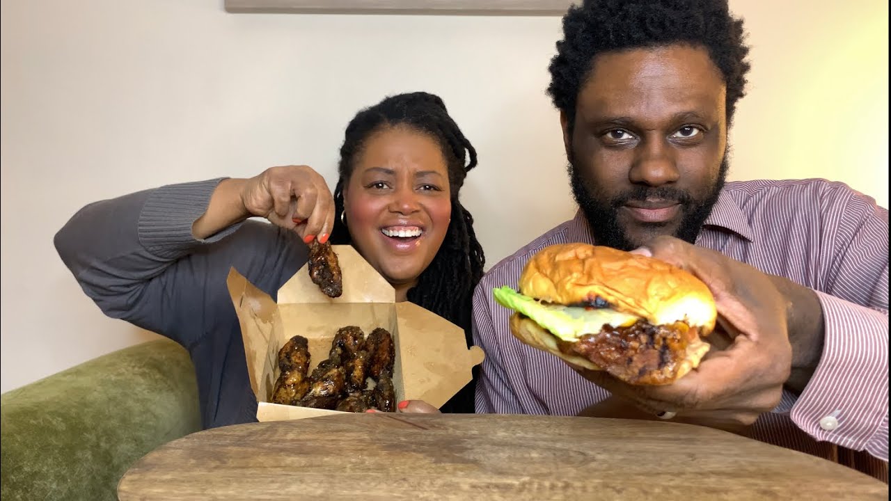 Where To Go To Get Jamaican Jerk Chicken| BBQ Crispy Jerk Chicken Sandwich| Jerk Wings