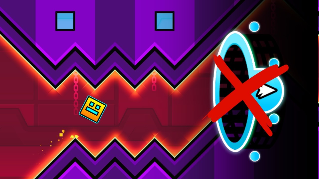 Can you beat Geometry Dash without Portals?