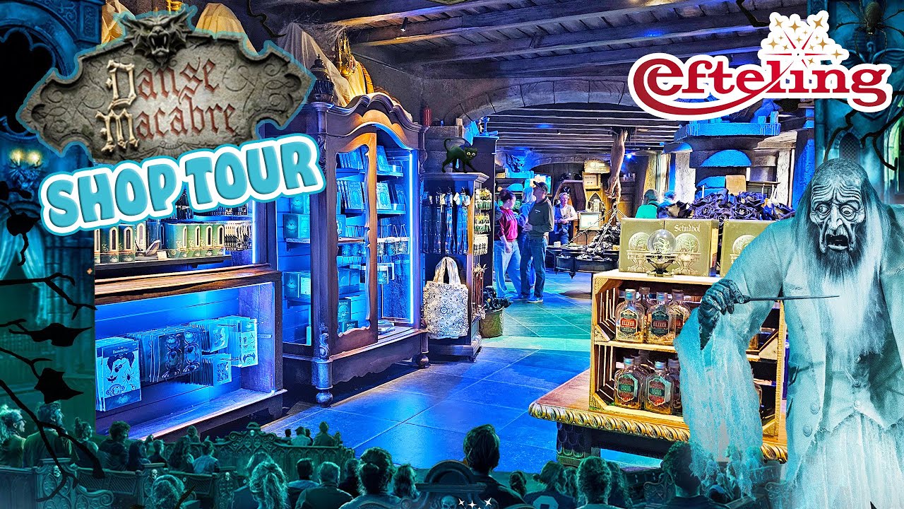 Danse Macabre Gift Shop Walkthrough | Dr. Charlatan's Kwalycke Zaken at Efteling (April 2025) [4K]