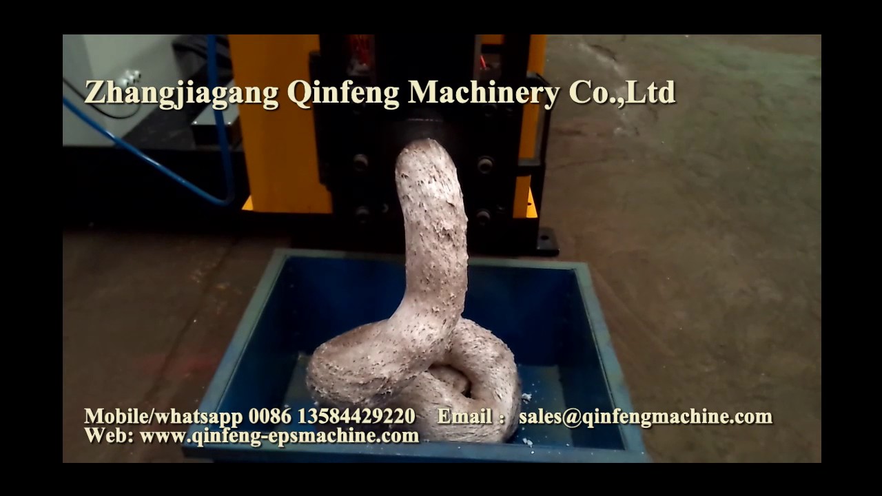 CF HM200  EPS hot melting recycling compacting machine melter foam densifier compactor