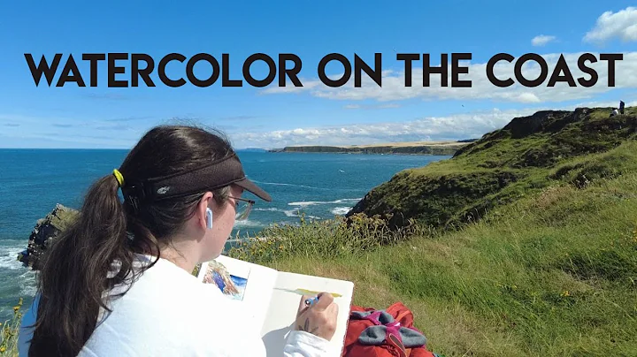 Watercolor plein air adventure on Scotland's coast  Sketching Scotland VLOG 01