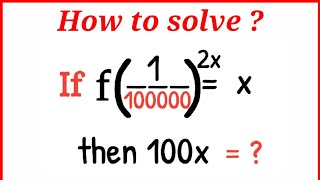 Find the value of 100x?/An easy exponential problem/Solve in just 60 Seconds