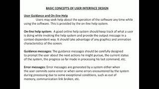 User Interface Design - Basic Concepts, Types of User Interface