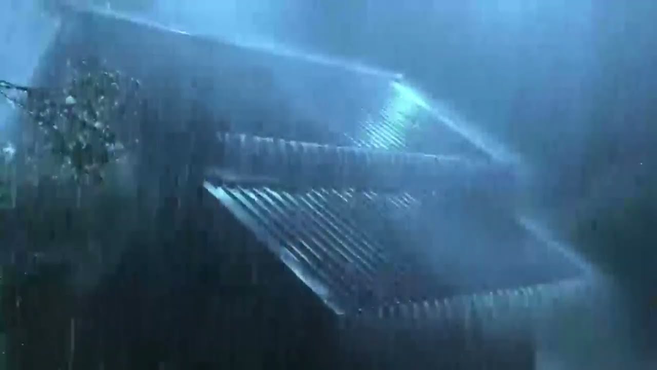 Heavy Stormy Night ⛈️ Fall Asleep With Dancing Raindrops & Roaring Thunder