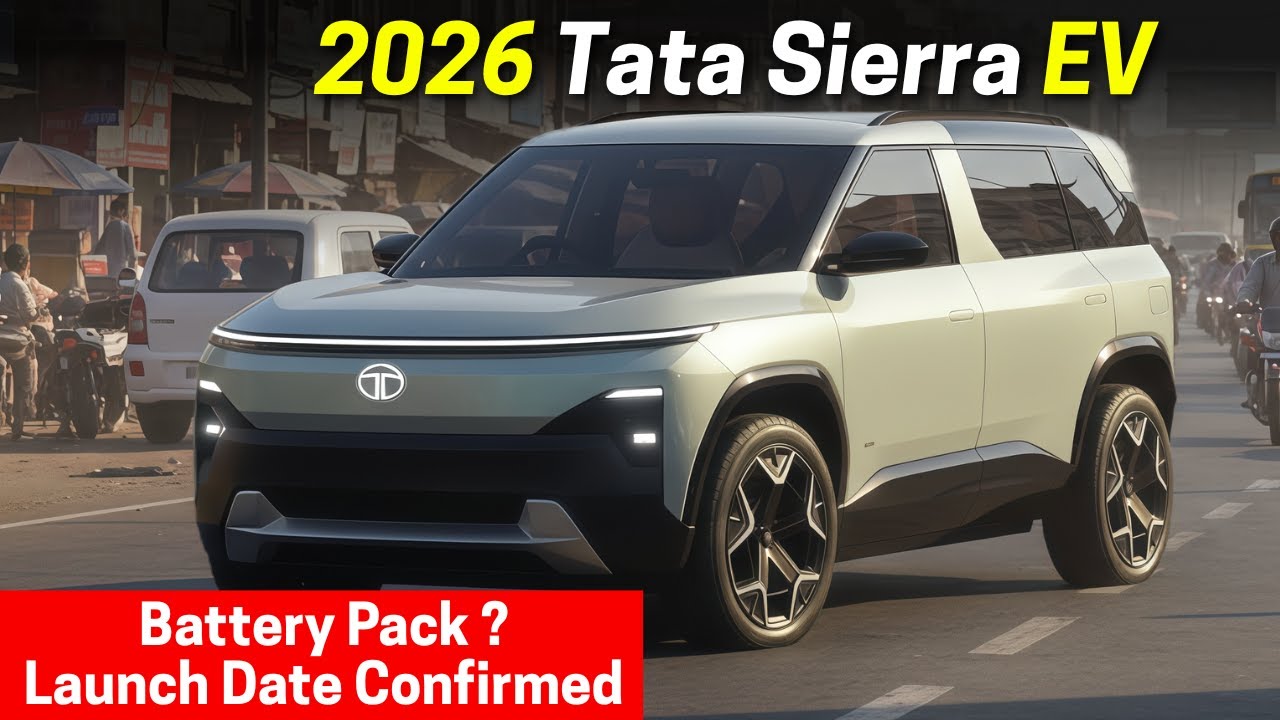 2026 Tata Sierra EV - Launch Date Confirmed | Battery Pack, Variants ...