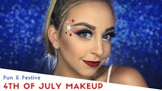 Fun, Festive 4th of July Makeup + STAR CONFETTI