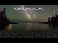 Foreground Stacking for Cleaner Night Images