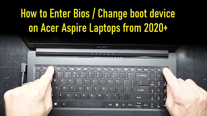 How to load Bios on Acer Aspire 2021 / 2022 (how to boot from USB