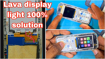 Lava a1 display lighting problem / lava display light solution / lava display light jumper