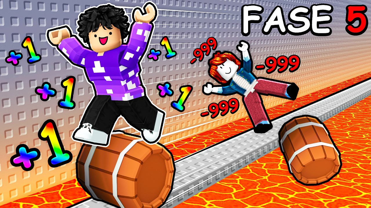 ESCAPE da TORRE usando +1 VELOCIDADE de BARRIL no ROBLOX