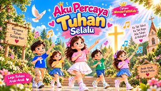🎵 Aku Percaya Tuhan Selalu 🙏❤️| Lagu Rohani Anak | WonderFaithKids 
