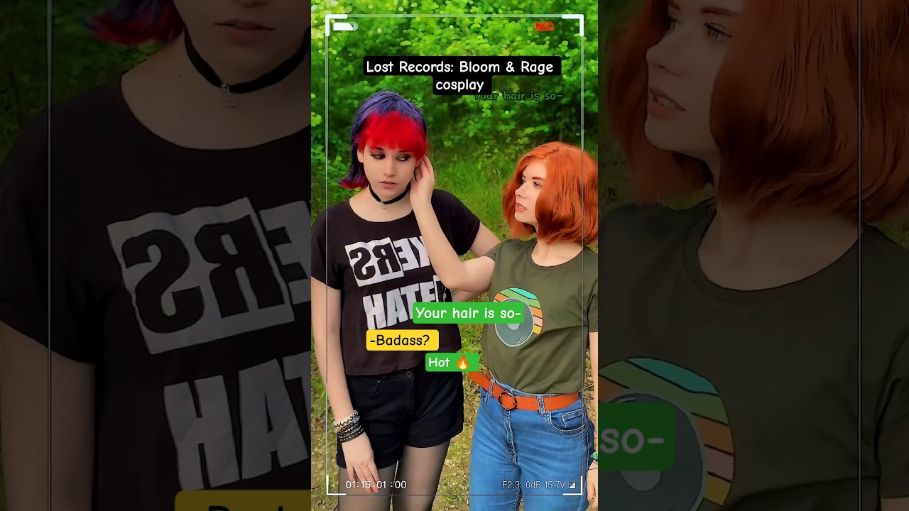 Your hair is so | Nora & Swann @nikkihatsunecosplay Lost Records #cosplay #shorts