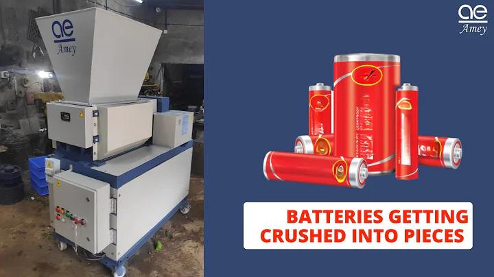 Battery Shredder | Zinc Carbon Battery Shredder Machine | Alkaline Battery Crusher | Amey Engineer