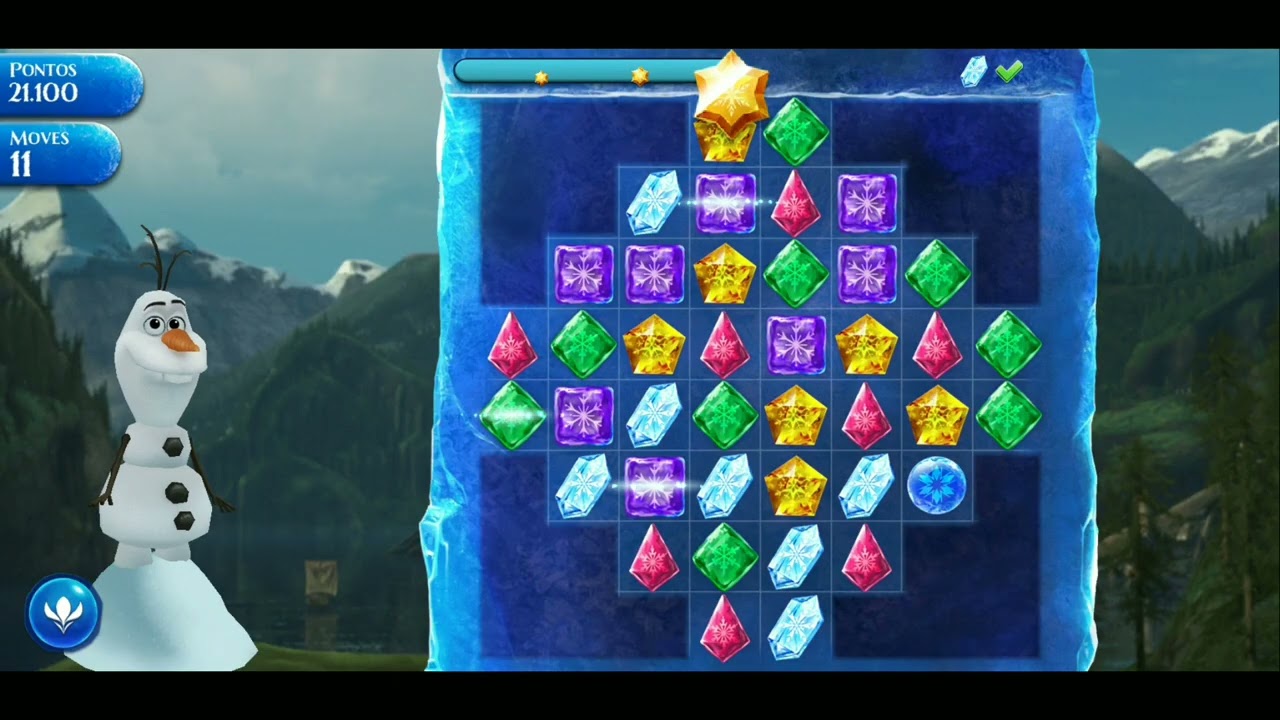 Frozen Free Fall 2026 (Nível 3 com o Olaf