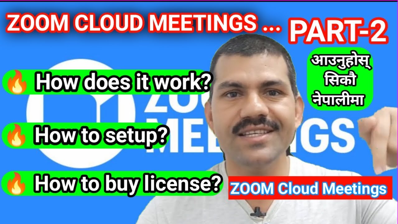 How to setup zoom account in Nepali ? Zoom Cloud Meetings How much
