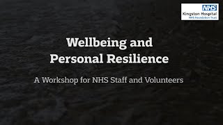 Wellbeing and Personal Resilience