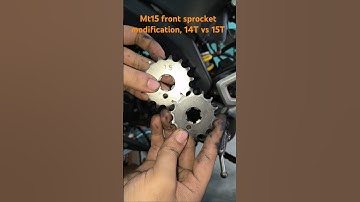 R15 sprocket in Mt15, top speed #mt15modifide #mt15modification #bikeshorts #shorts #mt15short