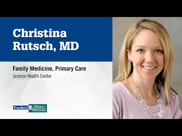 Watch Dr. Christina Rutsch, family medicine physician on YouTube.