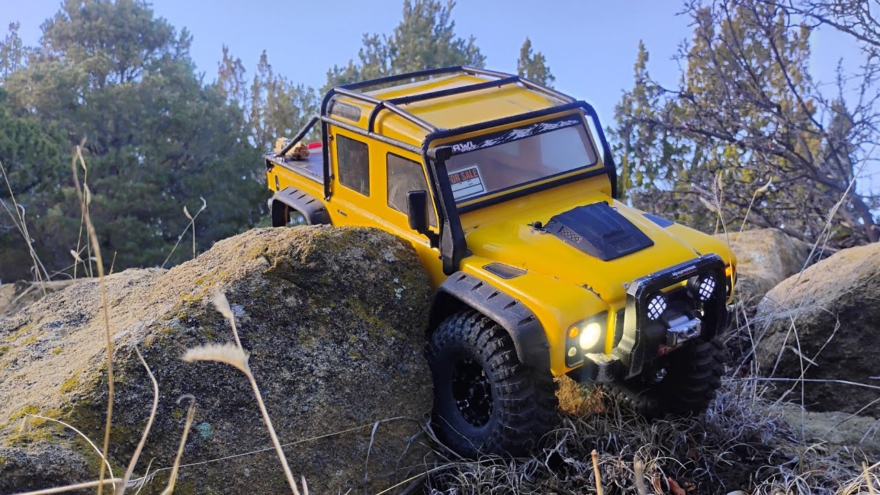 Yellow Defender Trail Adventure!! Traxxas Trx4