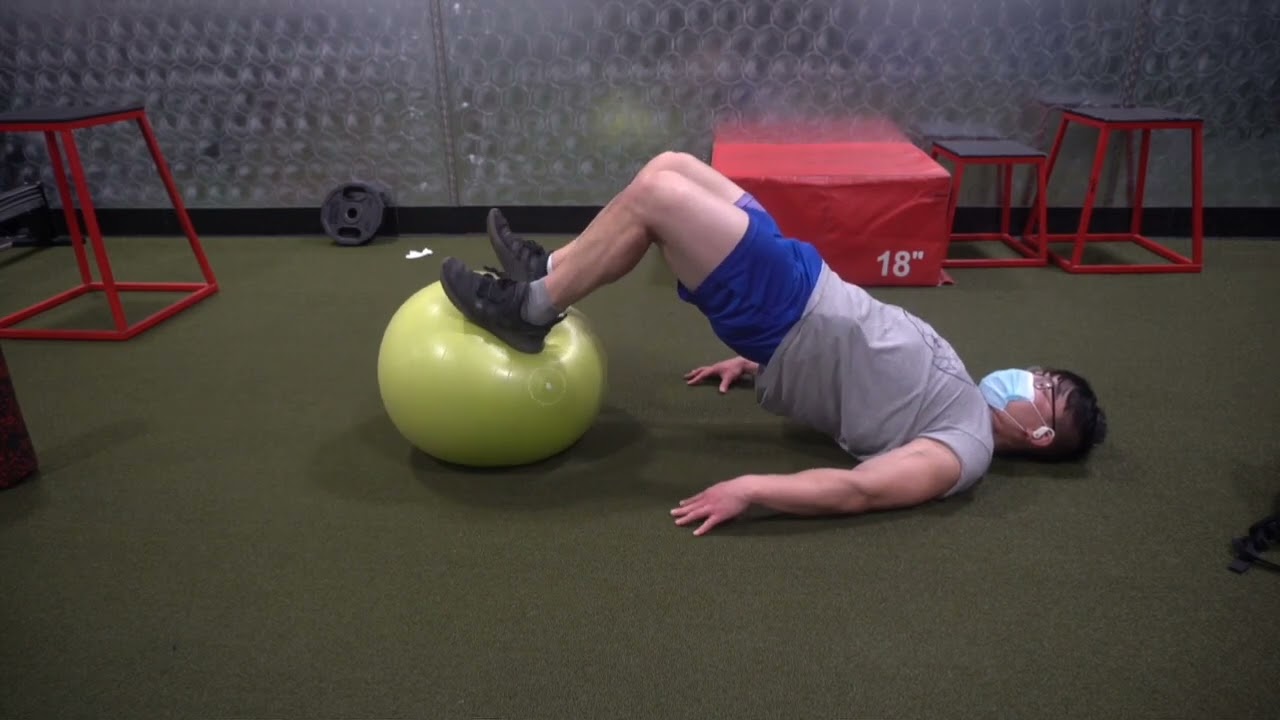 Stability Ball Hamstring Curls
