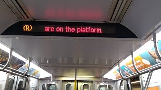NYC Subway: R160s #8718-8722 with New NYPD Alert Announcements
