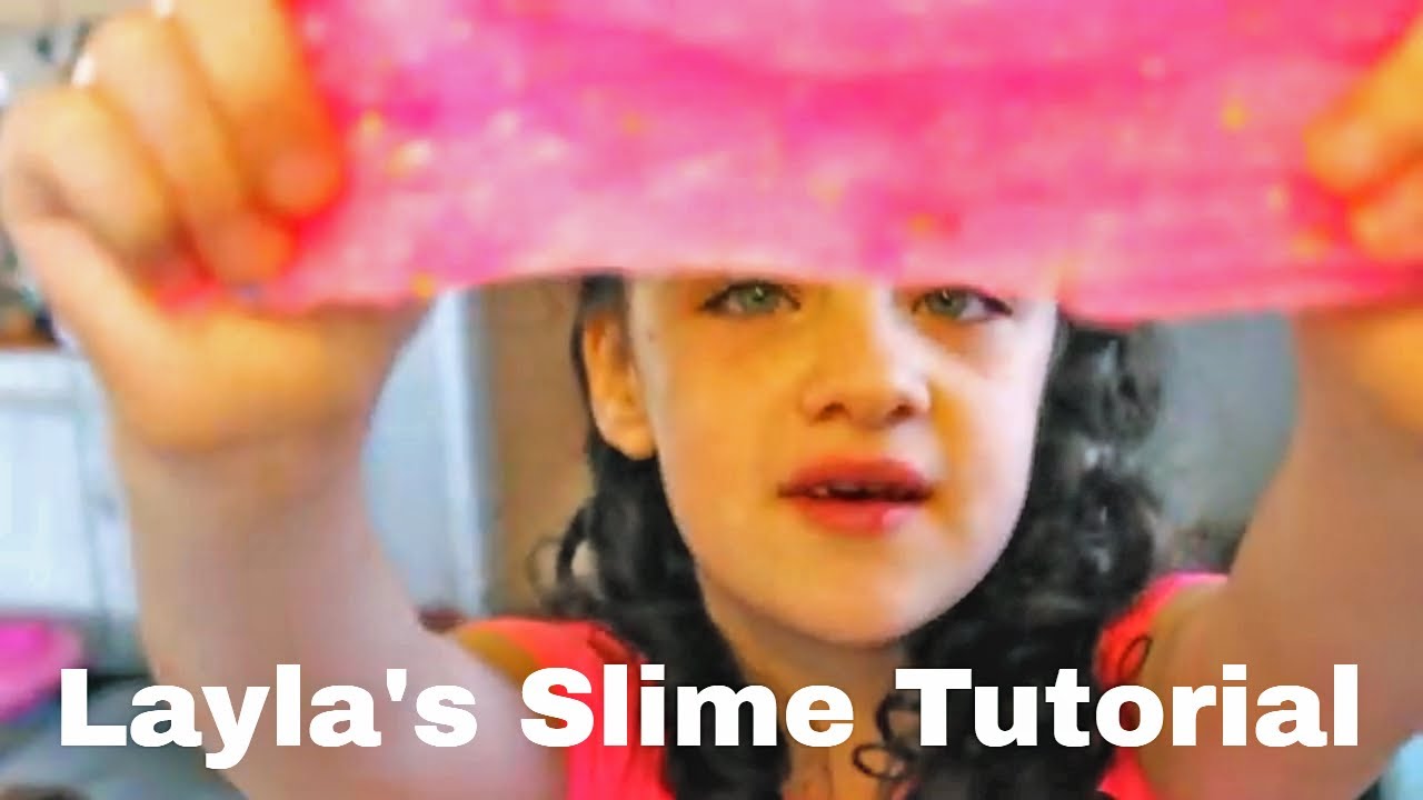 Layla's Pink Slime Tutorial Slime DIY YouTube