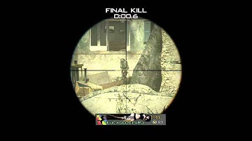 MW3 Triple Final Kill Final Cam Sniper Mission!