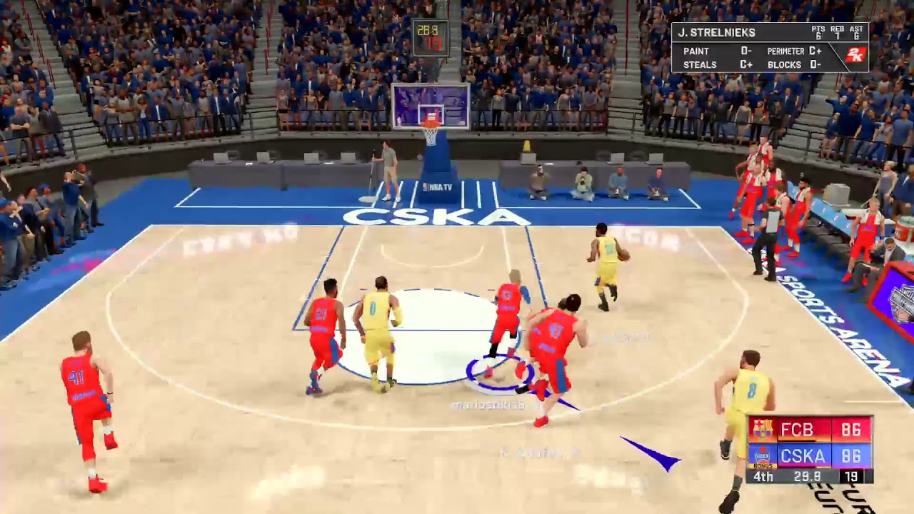 NBA 2K20 / Euroleague GR Round 32 / CSKA Moscow - Barcelona / PS4