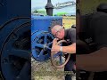 20세기 빈티지 디젤 트랙터 크랭크 플라이휠 시공 공정 #worker #process #engineering #mechanic #farming