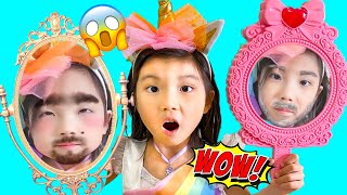 magical mirrors changing faces