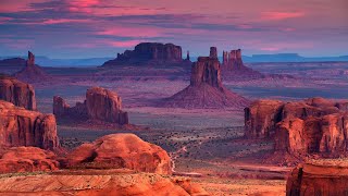 Monument Valley at Sunset - Stunning Landscape of Navajo Tribal Park