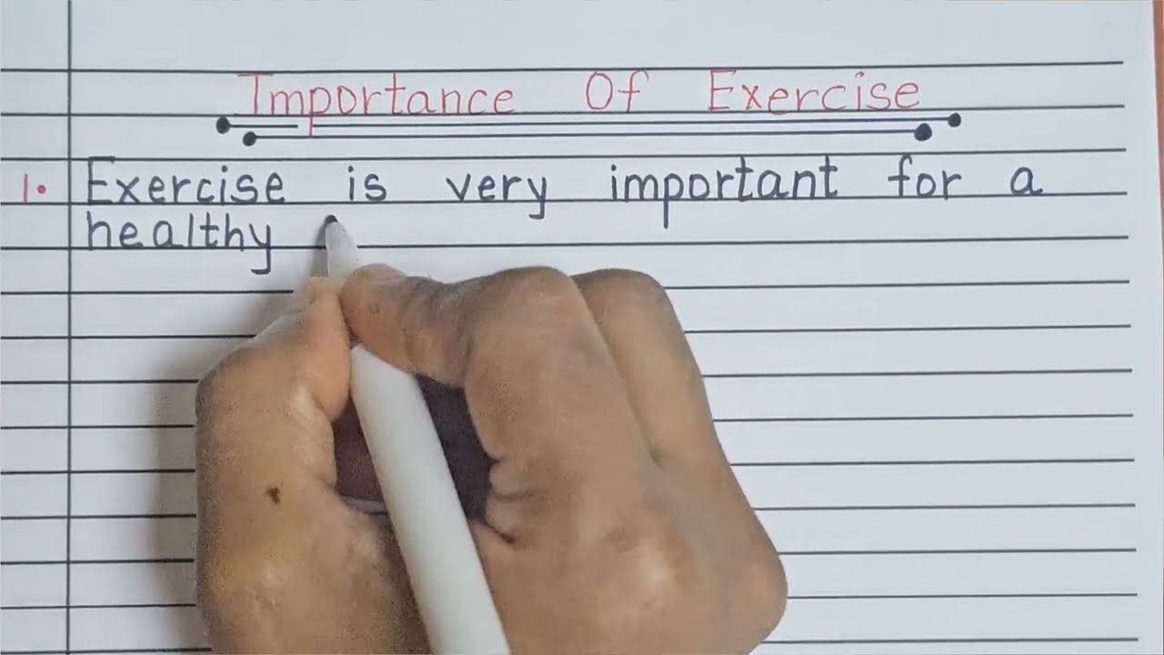 Importance of exercise 💪 essay ||Essay writing ✍️ 