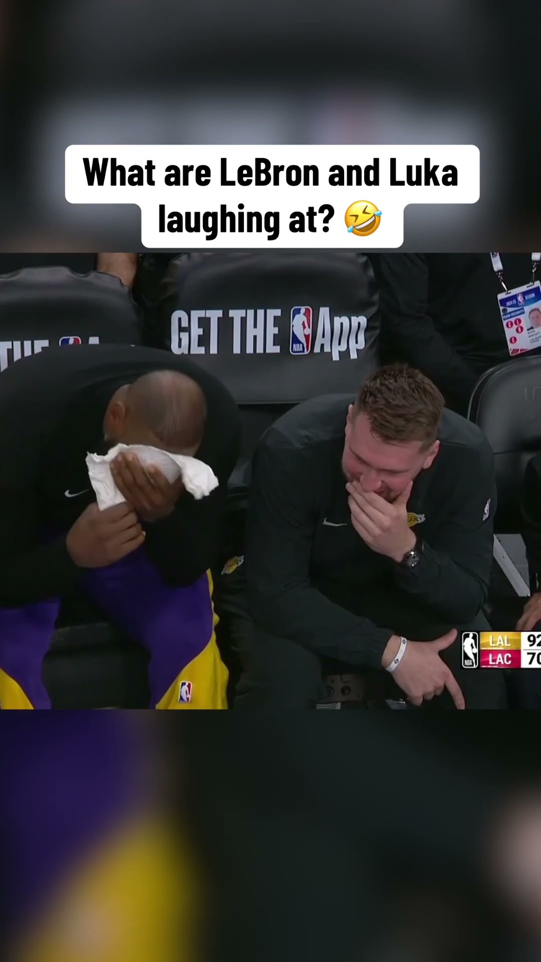 LeBron \u0026 Luka on the bench ?