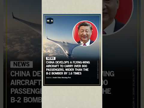 Video China Flying-Wing Aircraft Concept 800 Passengers Blended-Wing Tech Explained