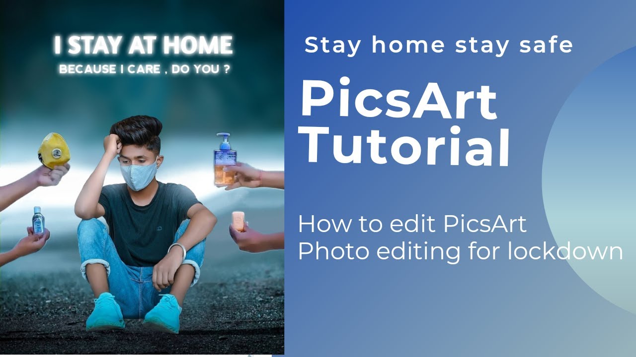 Lockdown photo editing | new Corona virus photo editing | how to edit photo  lockdown