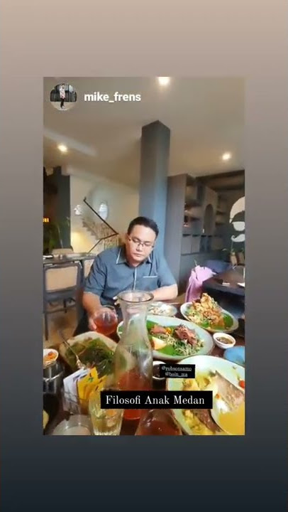 Makan dulu sebelum shooting Life Chanel, program Rhema.