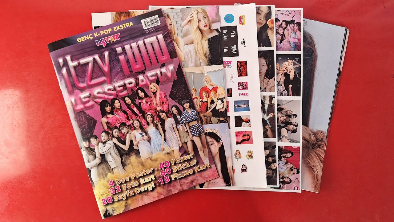 KSTAR ITZY LE SSERAFIM GIDLE ÖZEL SAYI 2023-03 DERGİ AÇILIMI - YouTube