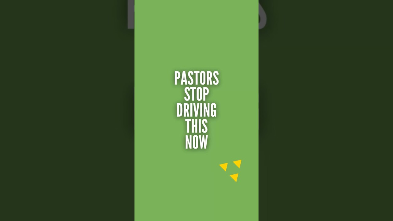 Pastors Stop driving this now! 