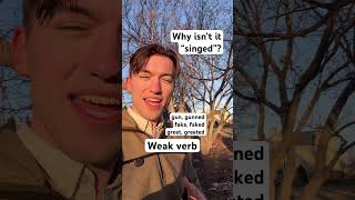 Strong VS weak verbs in English