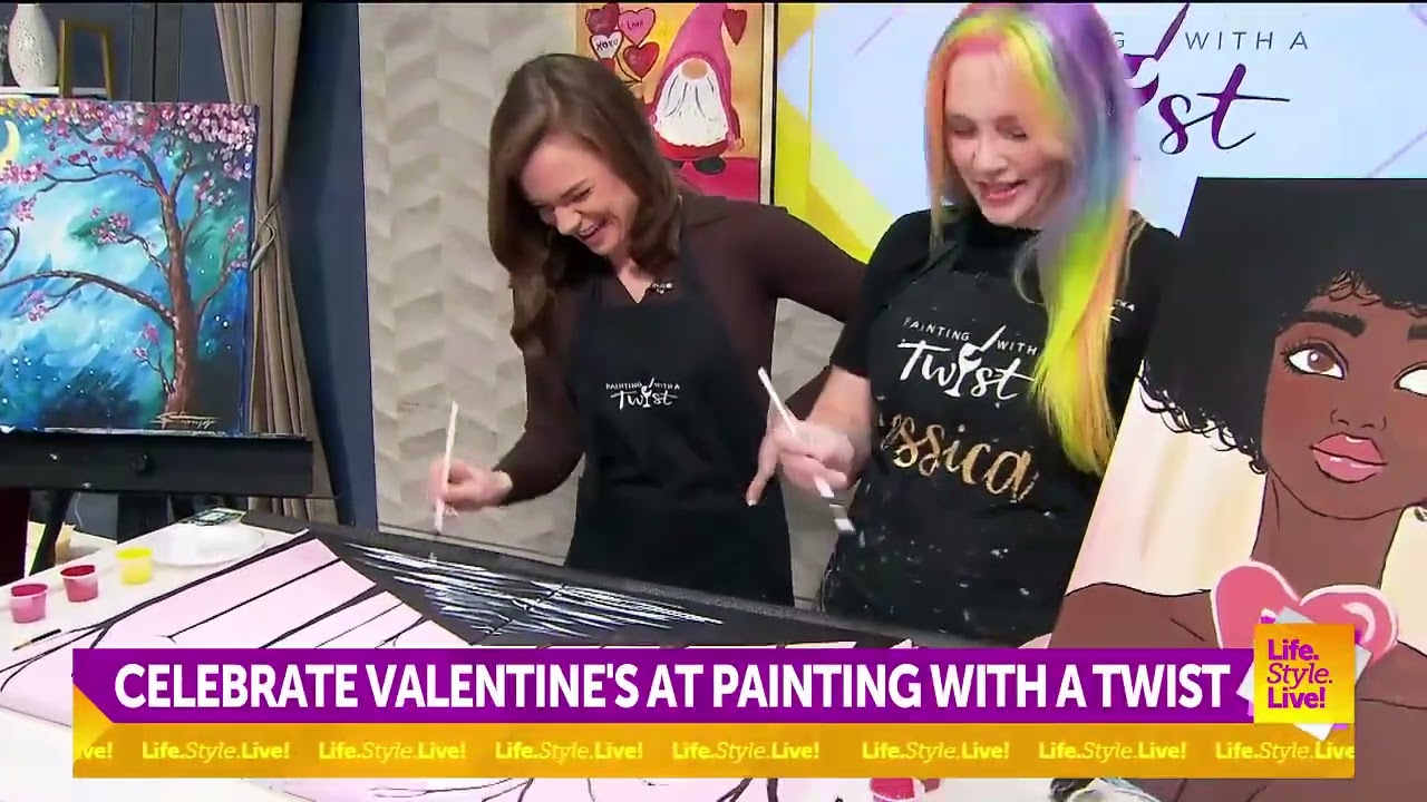 Valentine's Day at Painting with a Twist
