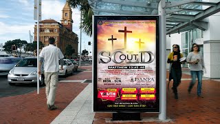 Free Bus Shelter Outdoor Advertising Mockup with PSD File | 2021 Flyer Mockup screenshot 3