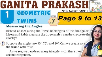 Class 7 Maths Ganita Prakash Part 2 Solutions | Chapter 1 Geometric twins | Page 9 to 13