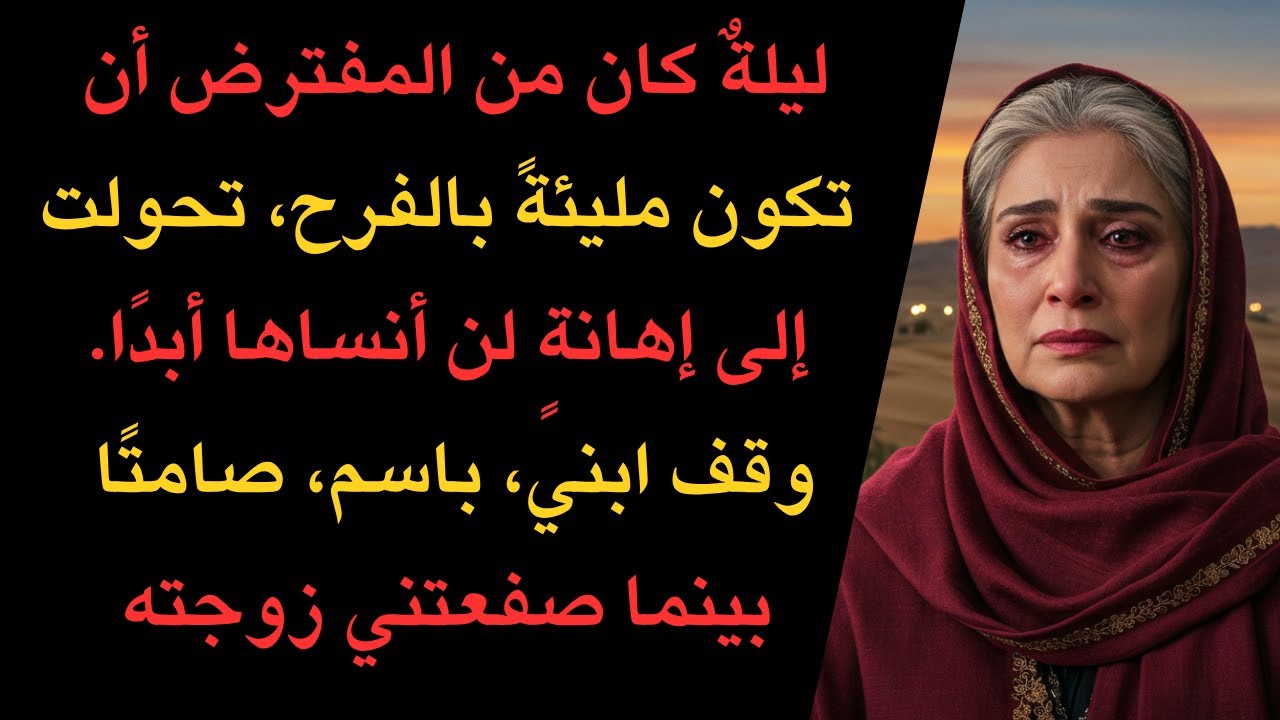 زوجة ابني صفعتني في حفل زفافها لرفضي إعطاءها منزلي