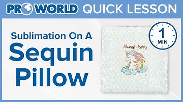 Sublimation On Sequin Pillows