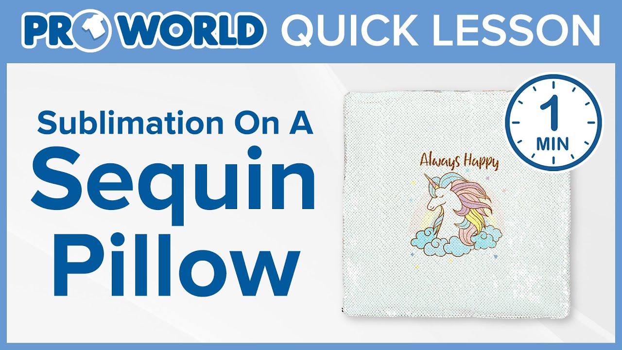 Sublimation On Sequin Pillows